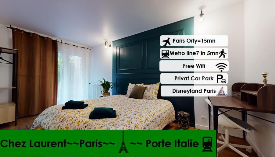 8 Personnes - 4 Rooms - 2 Salle De Bain - Metro 7 & 14 - Porte Italie - Private Car Park- Wifi Le Kremlin-Bicêtre Exteriér fotografie
